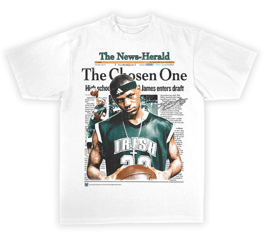 Lebron Irish - White Tee